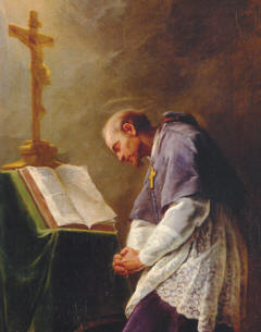 St Francis de Sales in prayer.jpg
